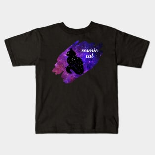 Cosmic Cat Cool Design for Cat and Astronomy Lovers Kids T-Shirt